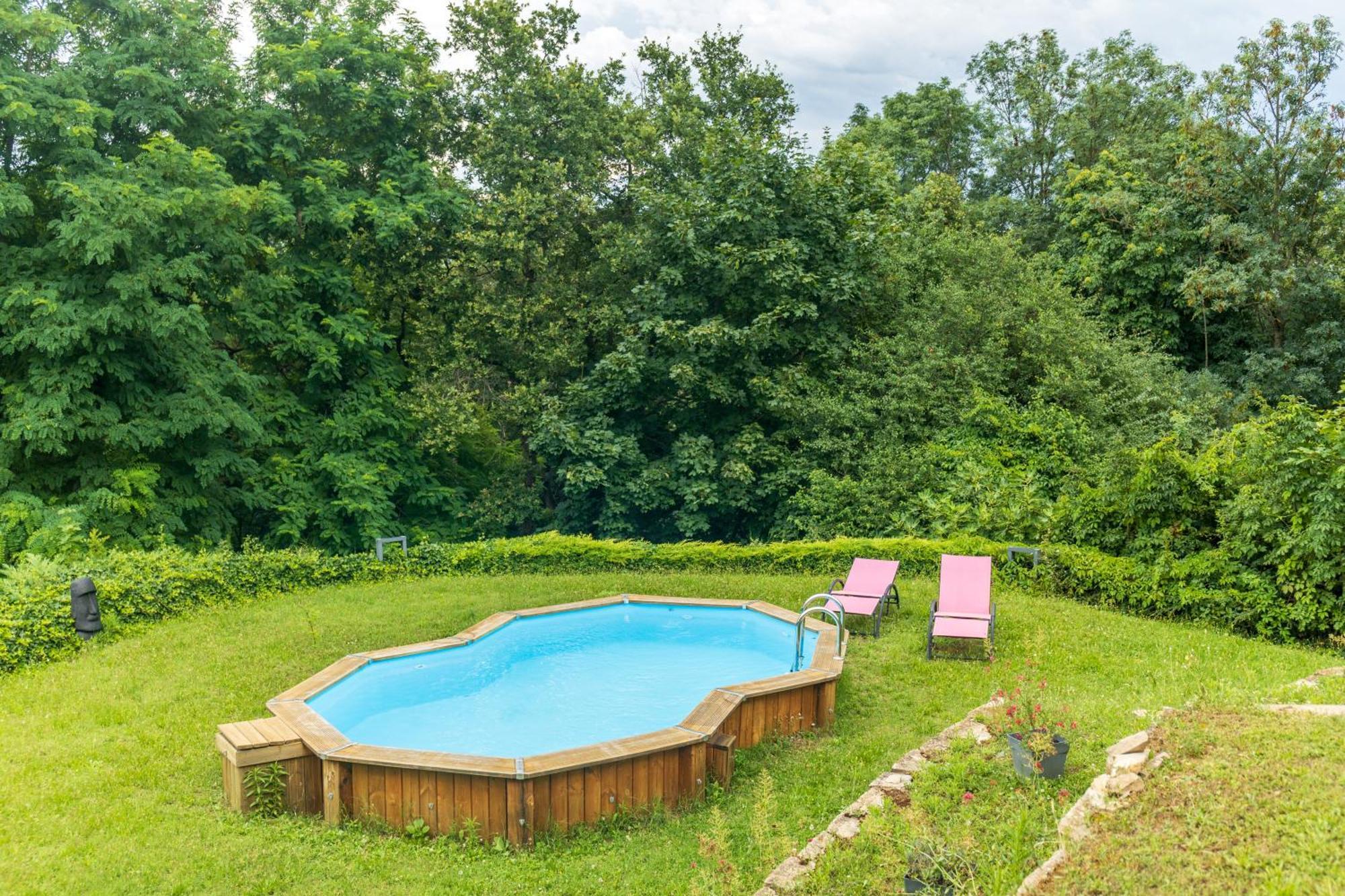 Comme Dans Un Ecrin - T2 De 50 M² Avec Jardin, Terrasse Et Piscine Apartamento Vernaison Exterior foto